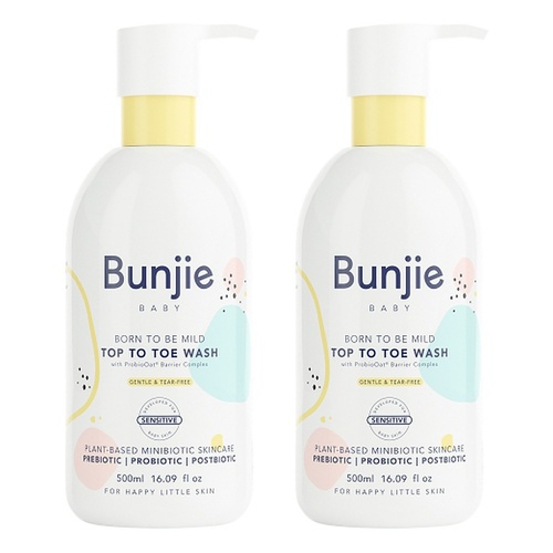 Bunjie Baby Top to Toe Wash 500mL Pack of 2