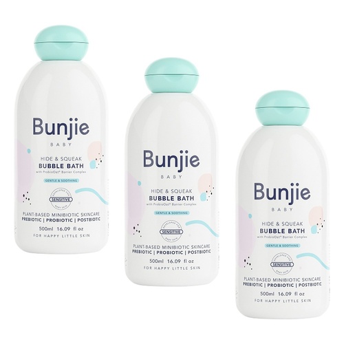 Bunjie Baby Bubble Bath 500mL Pack of 3