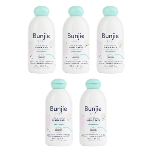 Bunjie Baby Bubble Bath 500mL Pack of 5