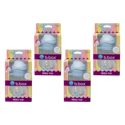 B.Box Sippy Cup Bubblegum 240mL Pack of 4