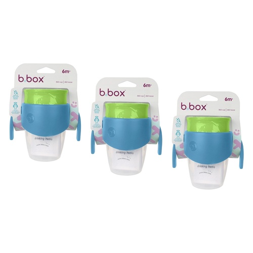 B.Box 360 Cup Ocean Breeze 6m+ Pack of 3