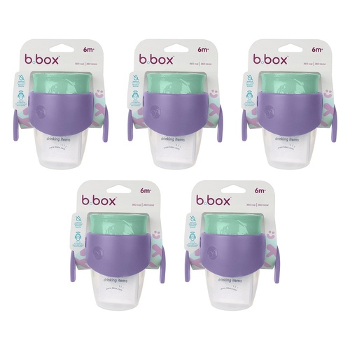 B.Box 360 Cup Lilac Pop 6m+ Pack of 5