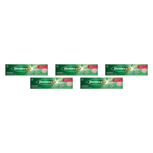 Berocca Energy Original Berry Flavour 15 Tablets Pack of 5