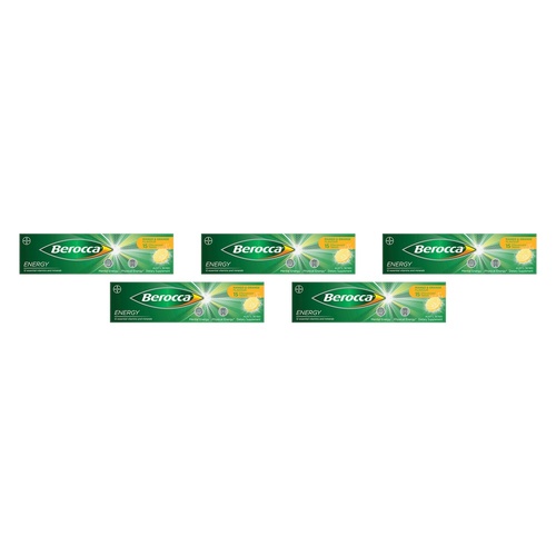 Berocca Energy Mango & Orange Flavour 15 Tablets Pack of 5