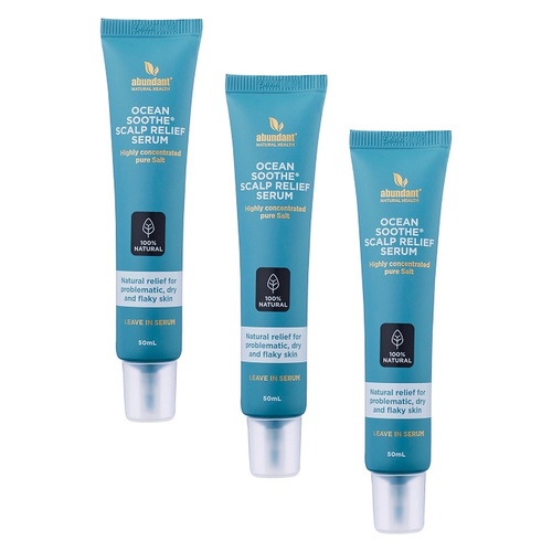 Abundant Natural Health Ocean Soothe Scalp Relief Serum 50mL Pack of 3