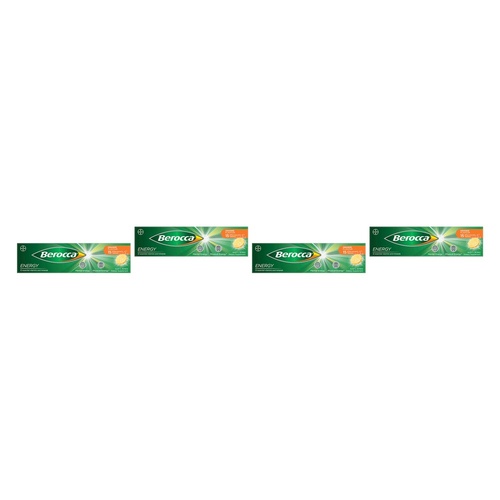Berocca Energy Orange Flavour 15 Tablets Pack of 4