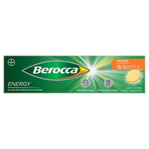 Berocca Energy Orange Flavour 15 Tablets
