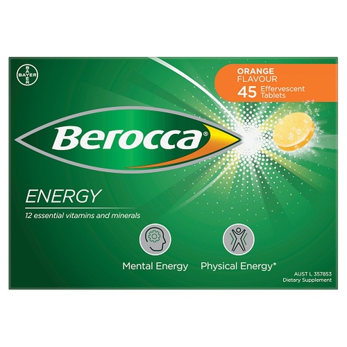 Berocca Energy Orange Flavour 45 Tablets