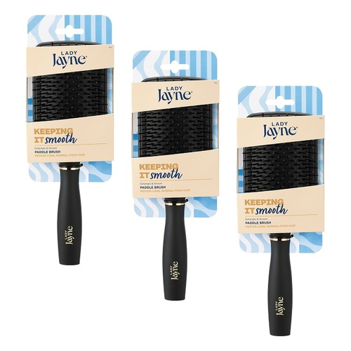 Lady Jayne Ball-Tip Paddle Brush x 3 Bundle of 3