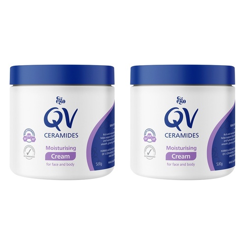 Ego Barrier Repair Ceramides Moisturising Cream 500g Pack of 2