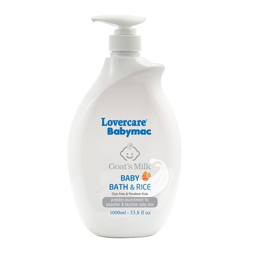 Lovercare Babymac Goat's Milk Baby Bath and Rice 1L x 3
