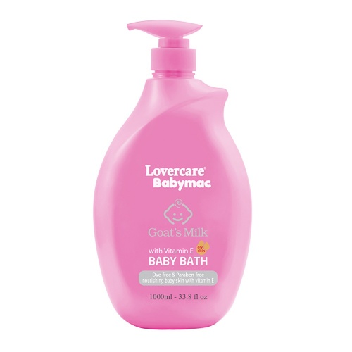 Lovercare Babymac Goat's Milk Baby Bath with Vitamin E 1 L x 3