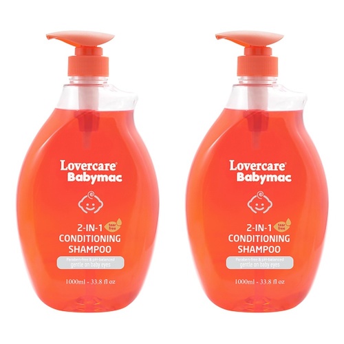 Lovercare Babymac 2in1 Conditioning Shampoo 1 L x 3 Bundle of 2