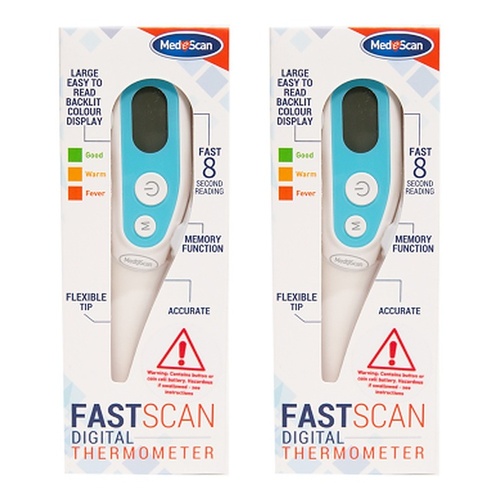 Medescan Fast Scan Thermometer x 10 Bundle of 2