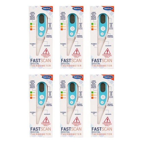 Medescan Fast Scan Thermometer x 10 Bundle of 6