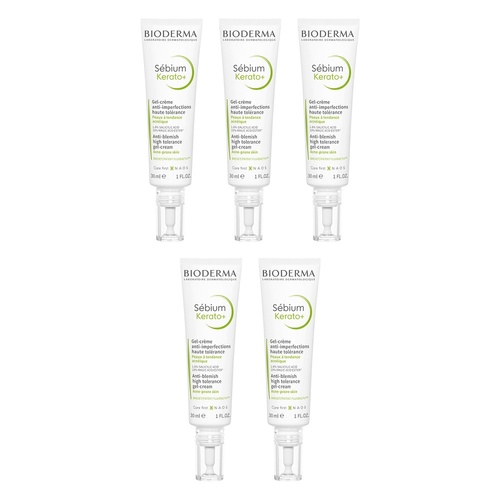 Bioderma Sébium Kerato+ Anti-Blemish Gel Cream 30mL Pack of 5