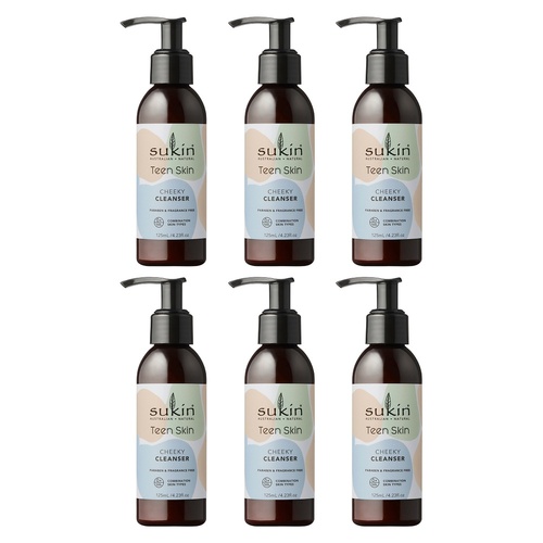 Sukin Teen Skin Cheeky Cleanser 125mL Pack of 6