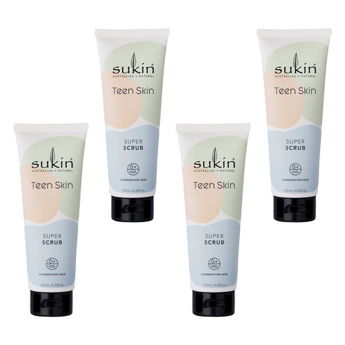 Sukin Teen Skin Super Scrub 125mL Pack of 4