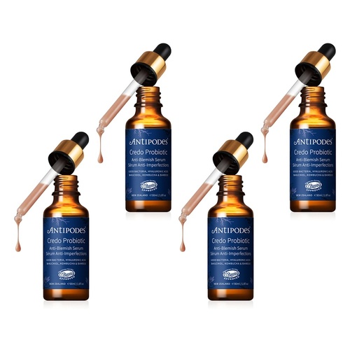 Antipodes Credo Probiotic Anti-Blemish Serum 30mL Pack of 4