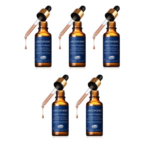 Antipodes Credo Probiotic Anti-Blemish Serum 30mL Pack of 5