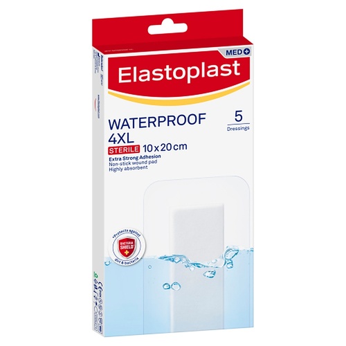 Elastoplast Waterproof 4XL Sterile Dressing 5 Pack