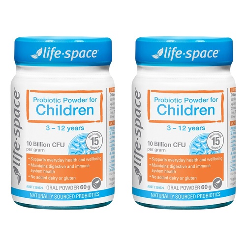Life-Space Probiotic Powder for Children 3-12 Years 60g Pack of 2