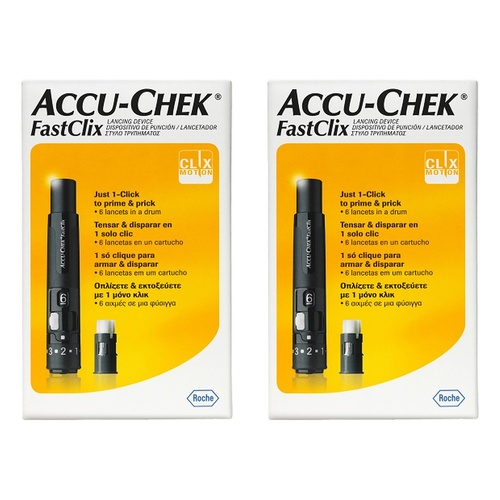 Accu-Chek FastClix Lancing Device Pack of 2