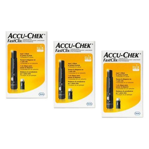Accu-Chek FastClix Lancing Device Pack of 3