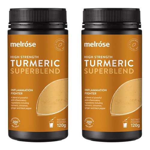 Melrose Health High Strength Turmeric Superblend 120g Pack of 2