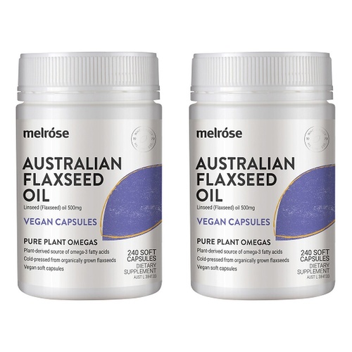 Melrose Australian Flaxseed 240 Capsules Pack of 2