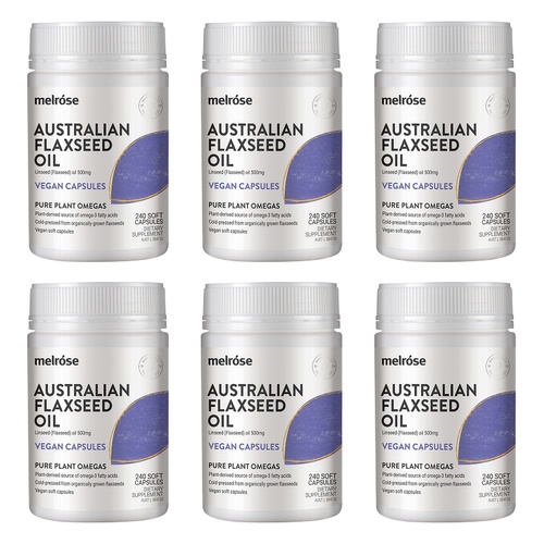 Melrose Australian Flaxseed 240 Capsules Pack of 6