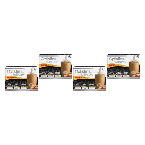 Optislim VLCD Platinum Shake Salted Caramel 21 x 25g Pack of 4