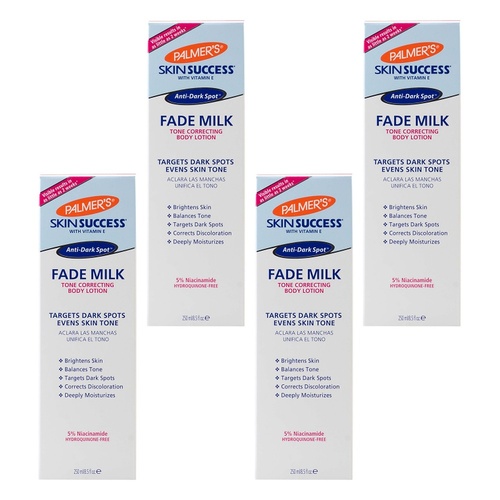 Palmer's Skin Success Fade Milk Tone Correcting Body Lotion 250mL Pack of 4