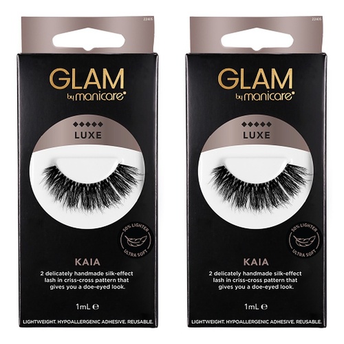 Glam by Manicare Kaia Luxe Lashes Pack of 2