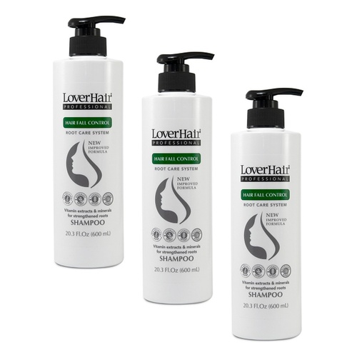 Lovercare Professional Hair Fall Control Shampoo 600mL Pack of 3