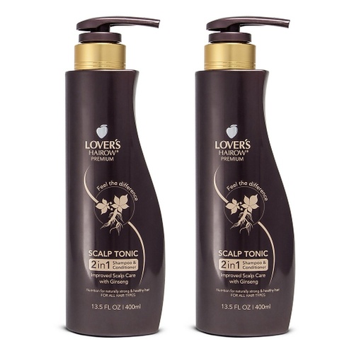 Lovercare Hairow Premium 2in1 Shampoo & Conditioner 400mL Pack of 2