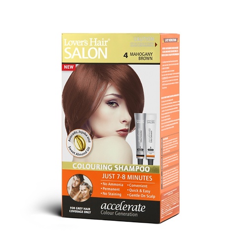 Lovercare Hair Salon Color Shampoo 4 Medium Brown
