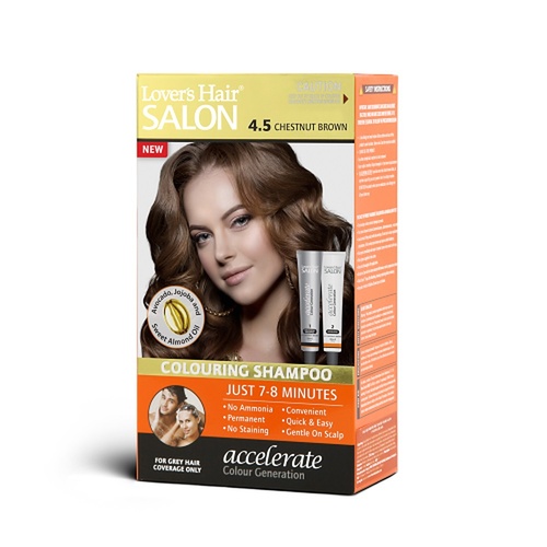 Lovercare Hair Salon Color Shampoo 4.5 Chestnut Brown