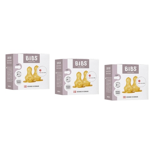 Bibs Bottle Nipple Slow Flow 2 Pack Bundle of 3
