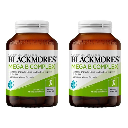 Blackmores Mega B Complex 200 Tablets Pack of 2