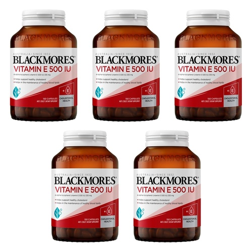 Blackmores Vitamin E 500 IU 150 Capsules Pack of 5