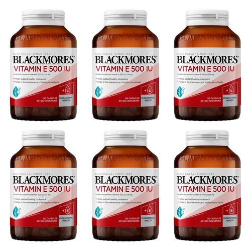 Blackmores Vitamin E 500 IU 150 Capsules Pack of 6