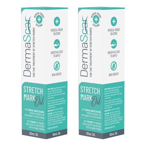 DermaScar Stretch Marks Oil 60mL Pack of 2