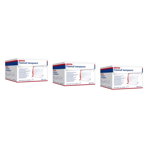 Fixomull Transparent Wide Area Fixation 5cmx10m Pack of 3