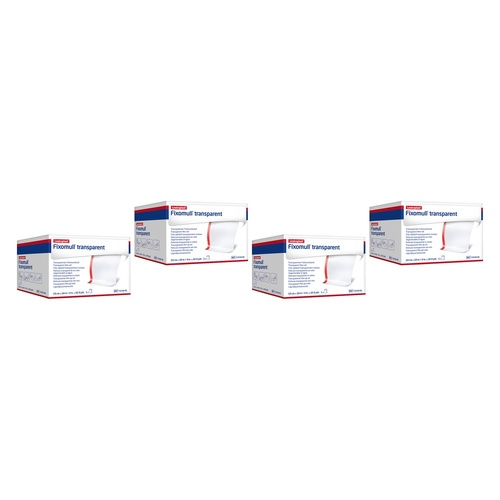 Fixomull Transparent Wide Area Fixation 5cmx10m Pack of 4