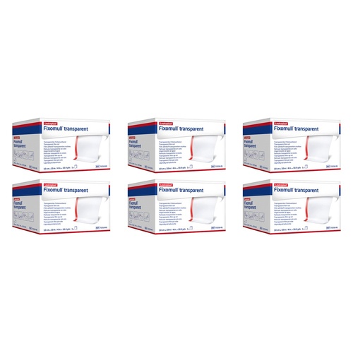 Fixomull Transparent Wide Area Fixation 5cmx10m Pack of 6