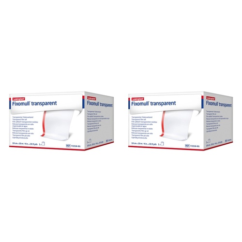 Fixomull Transparent Film Dressing Tape 10cm x 10m Pack of 2