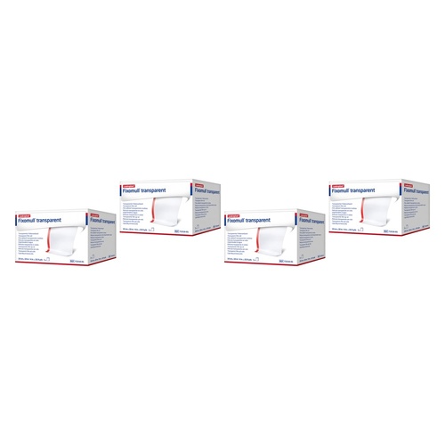 Fixomull Transparent Film Dressing Tape 10cm x 10m Pack of 4