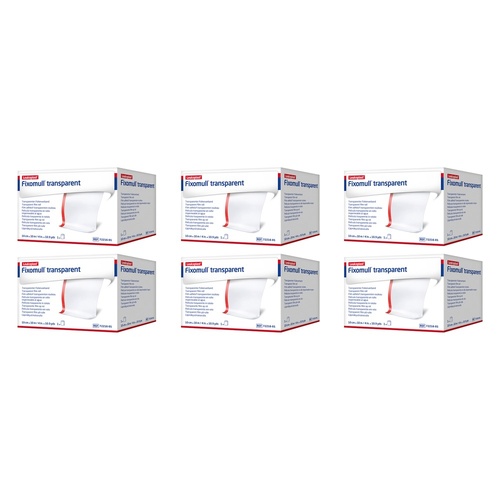 Fixomull Transparent Film Dressing Tape 10cm x 10m Pack of 6