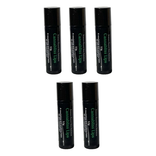 The Little Green Cream Co. Cannabliss Lips Balm 5g Pack of 5